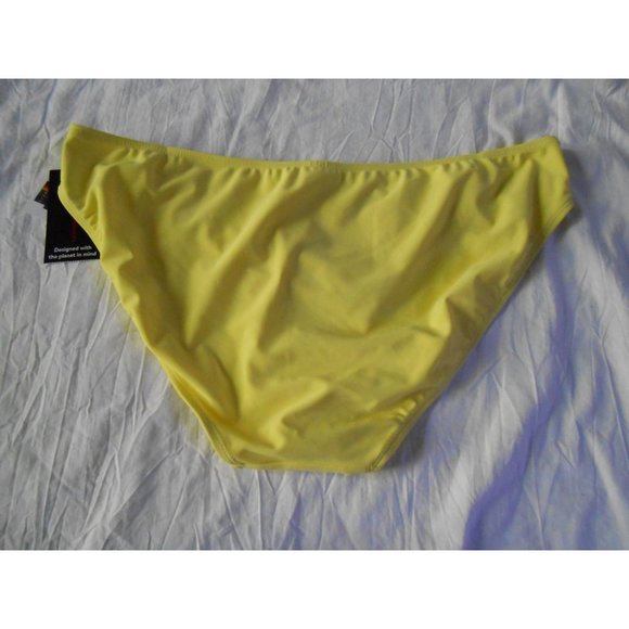 NEW CUTE Nobo No Boundaries Yellow PDQ Swim Swimsuit Bikini Bottoms sz XL 15-17 - Picture 2 of 3
